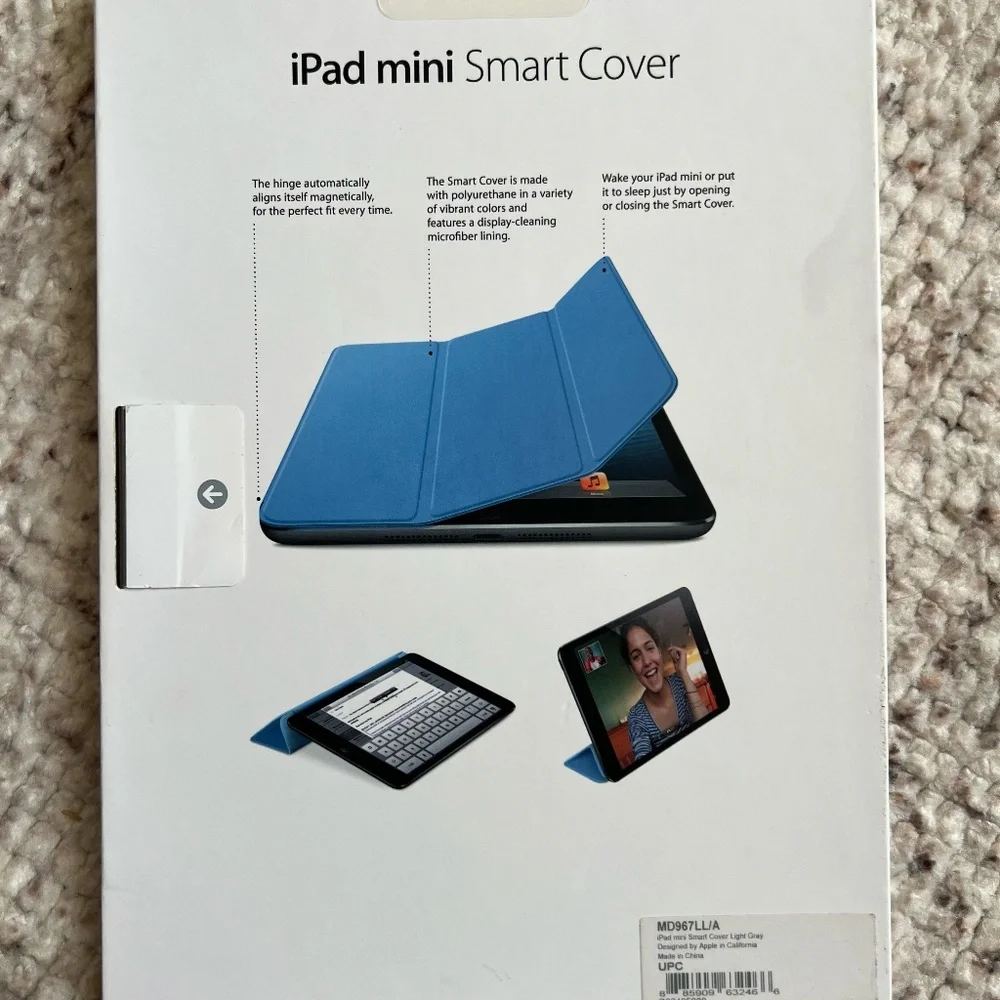 Apple iPad Mini Smart Cover Light Gray OEM Case